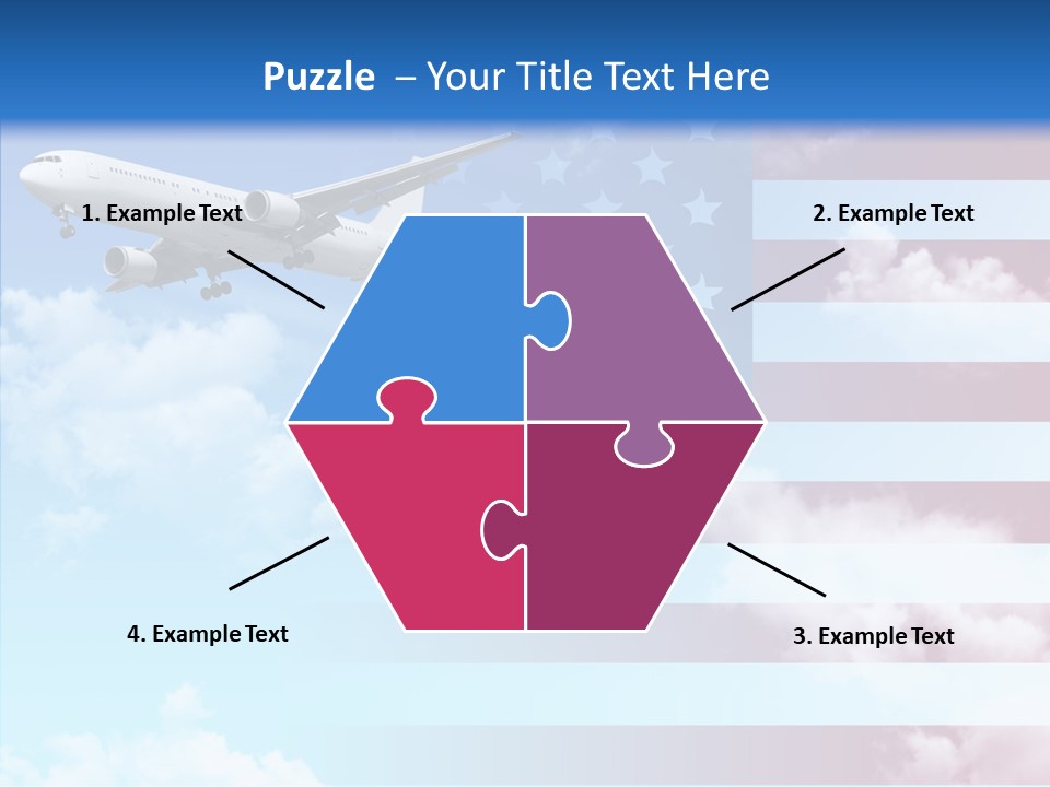 Clouds Arrival Airport PowerPoint Template