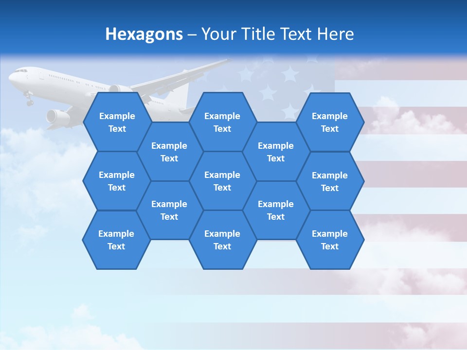 Clouds Arrival Airport PowerPoint Template