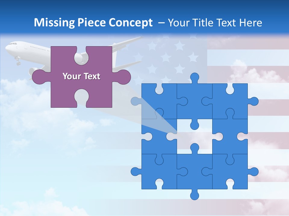 Clouds Arrival Airport PowerPoint Template