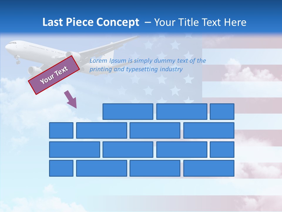 Clouds Arrival Airport PowerPoint Template