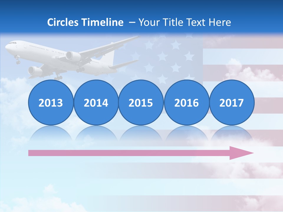 Clouds Arrival Airport PowerPoint Template