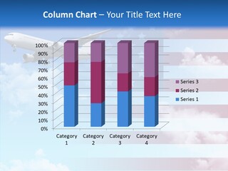 Clouds Arrival Airport PowerPoint Template