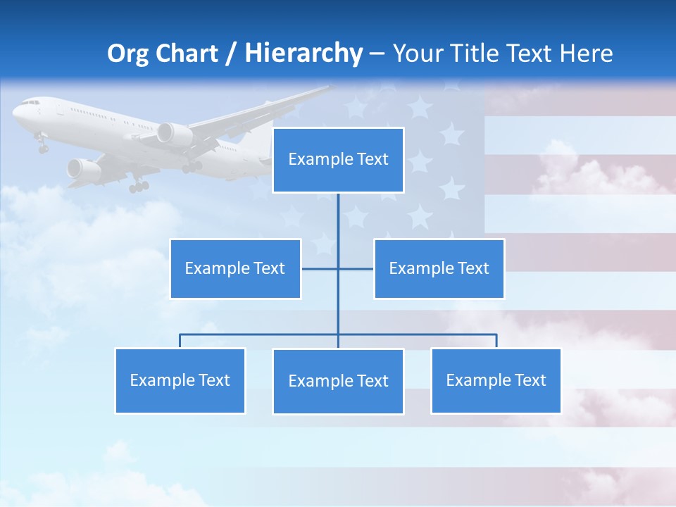 Clouds Arrival Airport PowerPoint Template