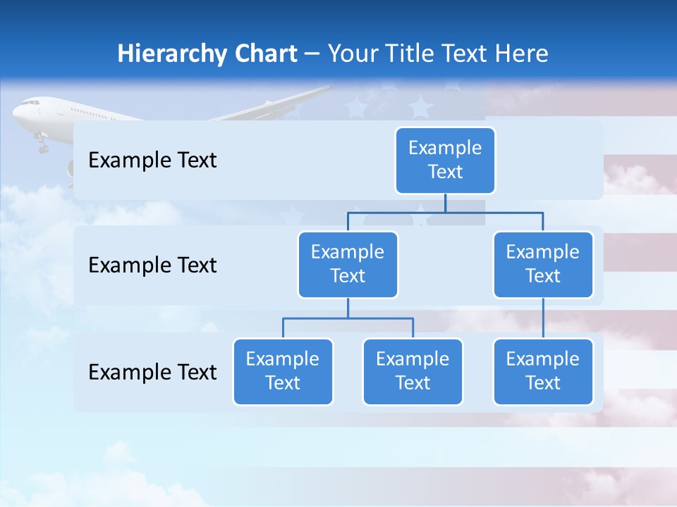 Clouds Arrival Airport PowerPoint Template