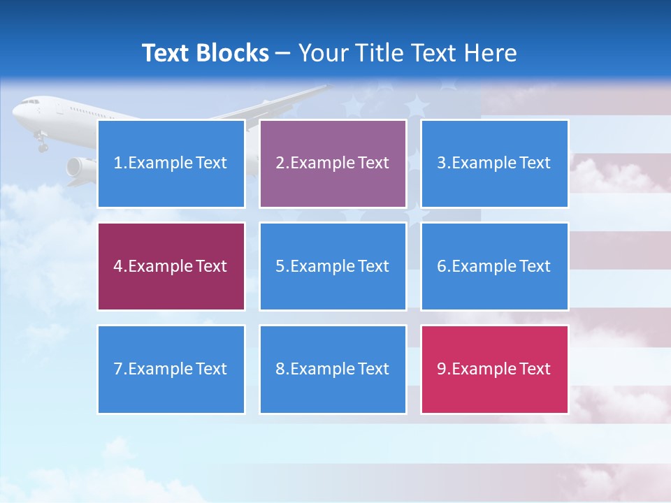 Clouds Arrival Airport PowerPoint Template