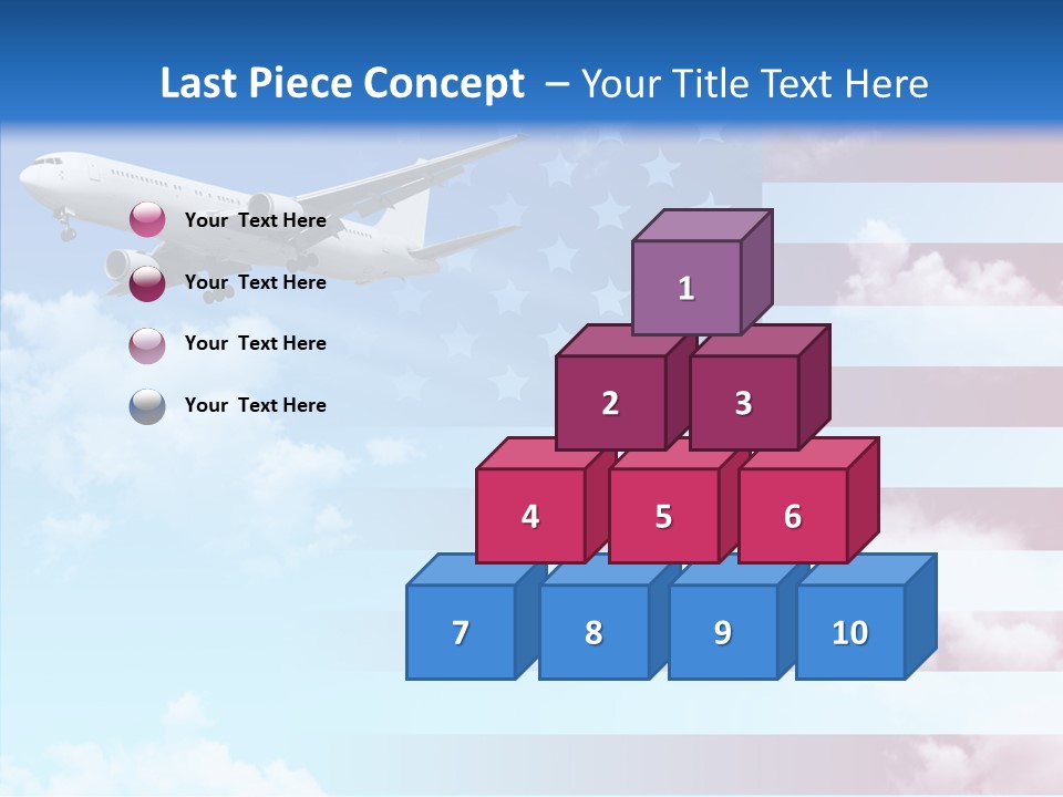 Clouds Arrival Airport PowerPoint Template