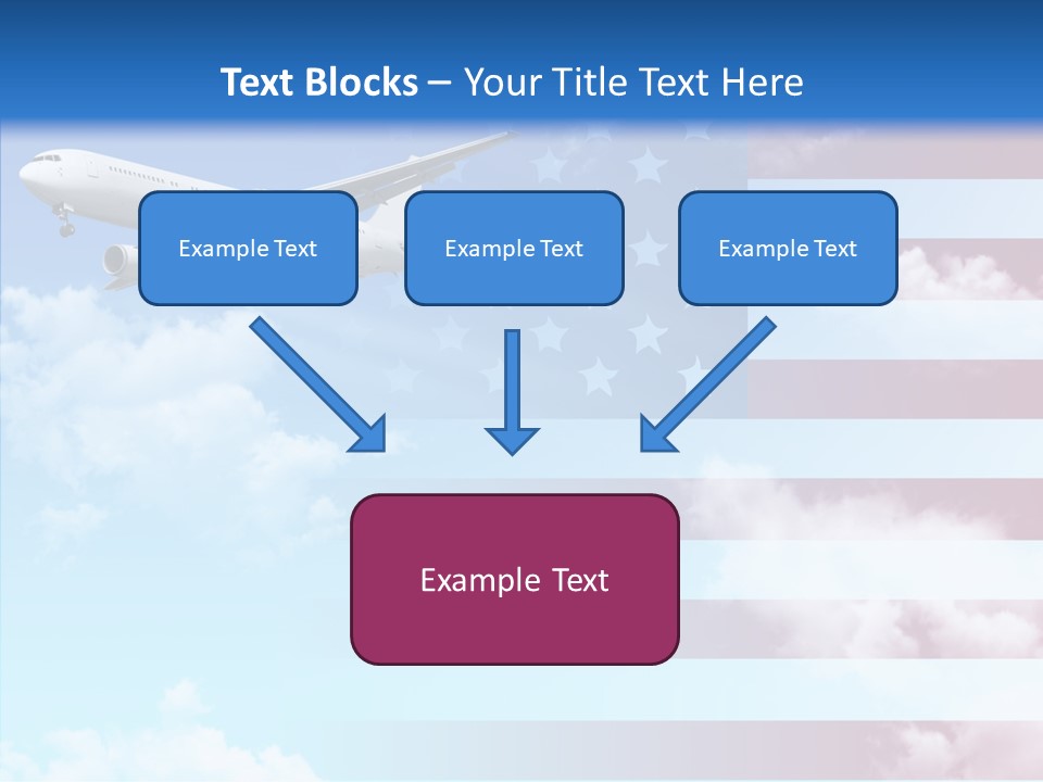 Clouds Arrival Airport PowerPoint Template
