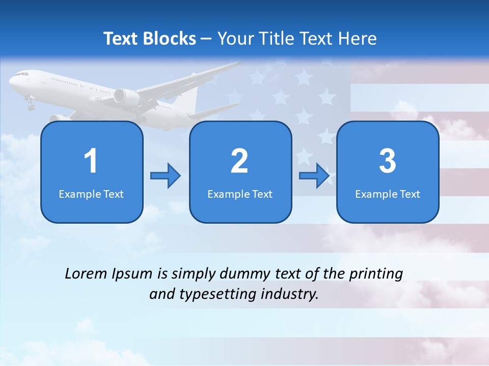 Clouds Arrival Airport PowerPoint Template