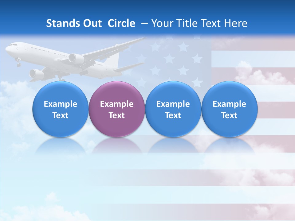 Clouds Arrival Airport PowerPoint Template