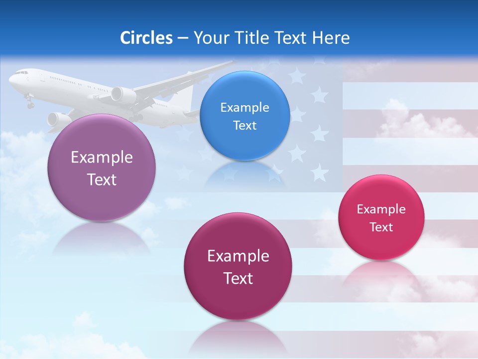 Clouds Arrival Airport PowerPoint Template