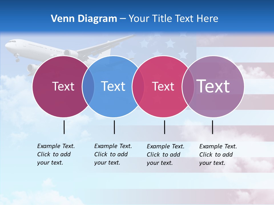 Clouds Arrival Airport PowerPoint Template