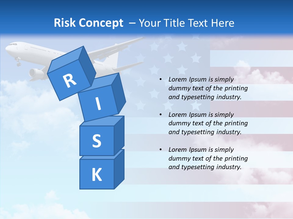 Clouds Arrival Airport PowerPoint Template