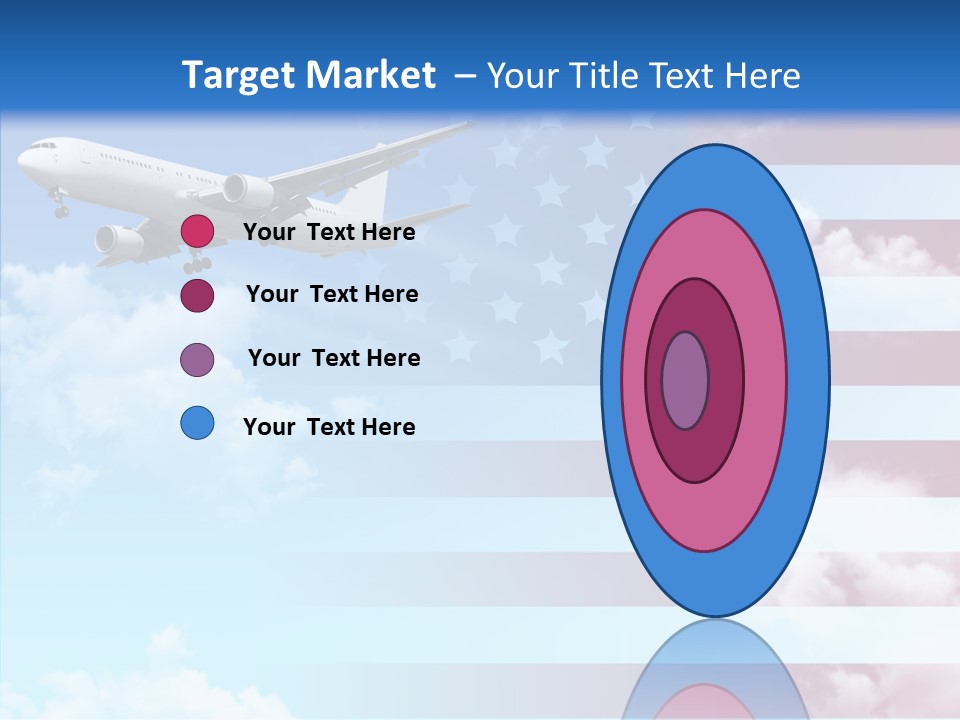 Clouds Arrival Airport PowerPoint Template