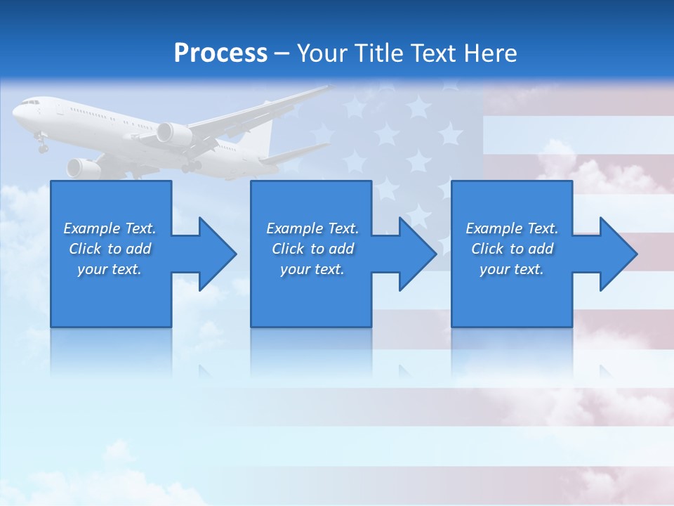 Clouds Arrival Airport PowerPoint Template