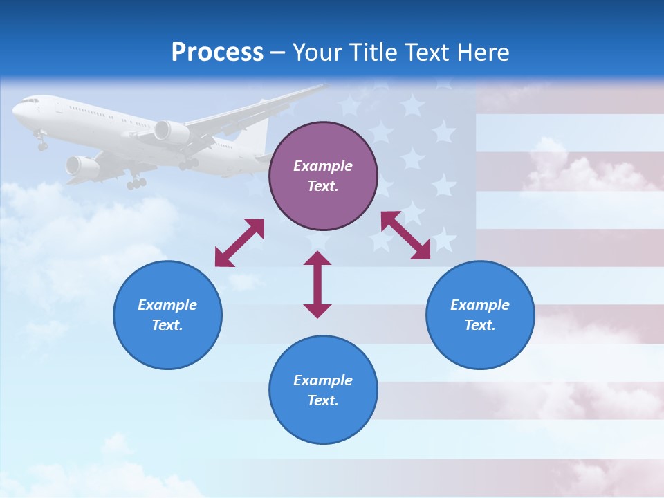 Clouds Arrival Airport PowerPoint Template