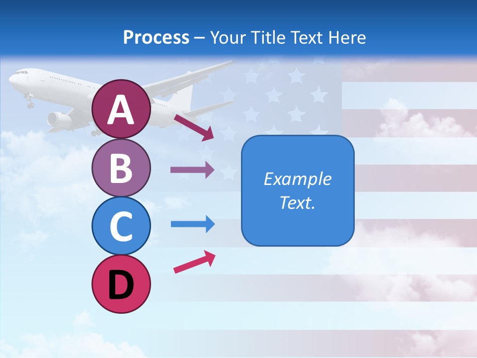 Clouds Arrival Airport PowerPoint Template