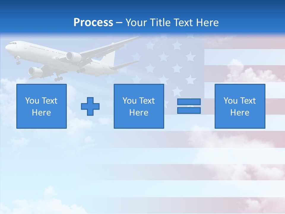 Clouds Arrival Airport PowerPoint Template