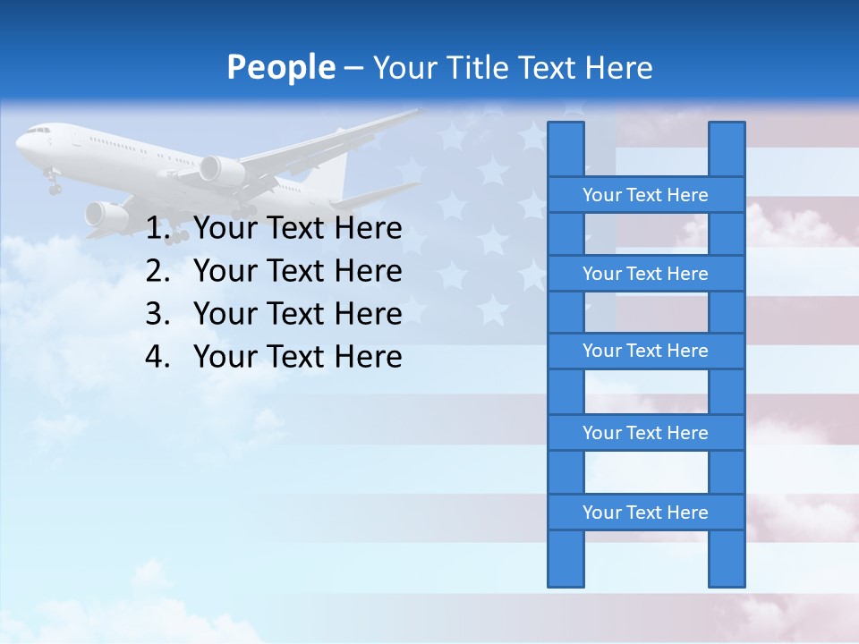 Clouds Arrival Airport PowerPoint Template