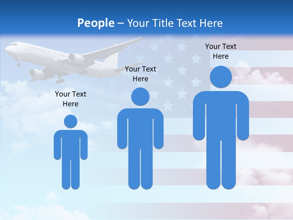 Clouds Arrival Airport PowerPoint Template