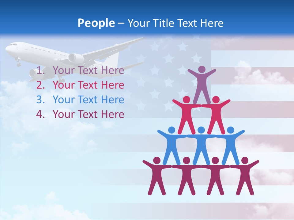 Clouds Arrival Airport PowerPoint Template