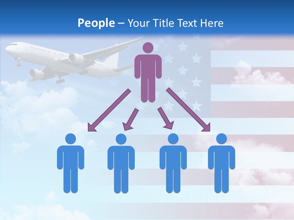 Clouds Arrival Airport PowerPoint Template