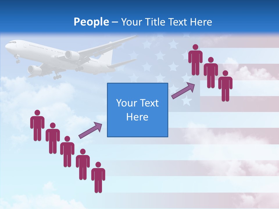 Clouds Arrival Airport PowerPoint Template