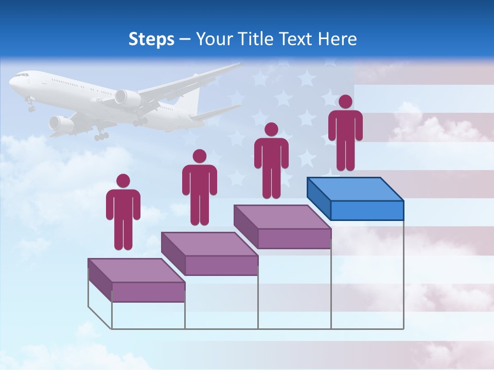Clouds Arrival Airport PowerPoint Template
