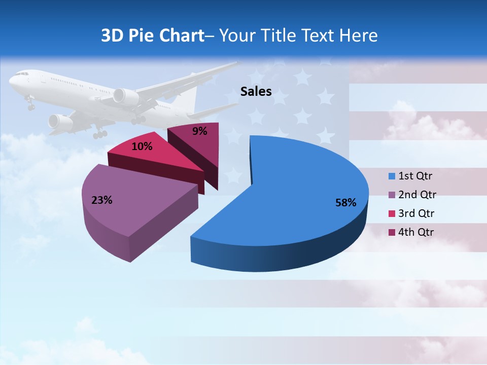 Clouds Arrival Airport PowerPoint Template
