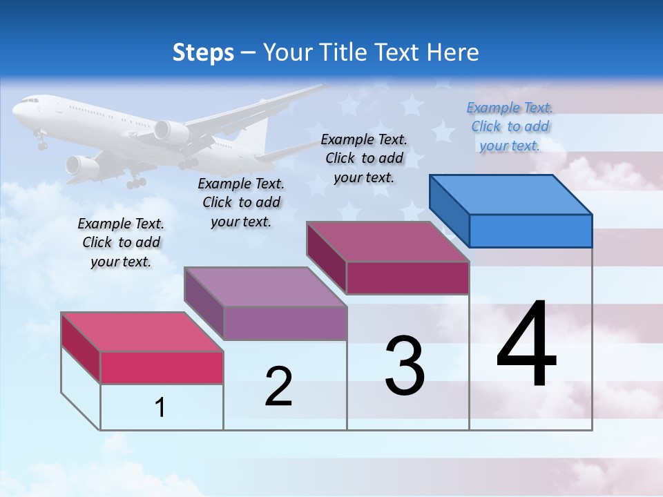 Clouds Arrival Airport PowerPoint Template
