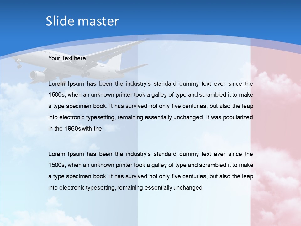 Journey Takeoff Air PowerPoint Template