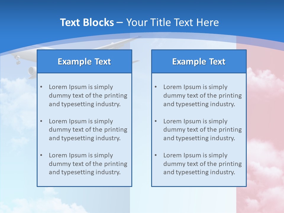 Journey Takeoff Air PowerPoint Template