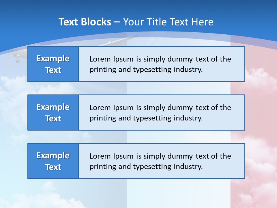 Journey Takeoff Air PowerPoint Template