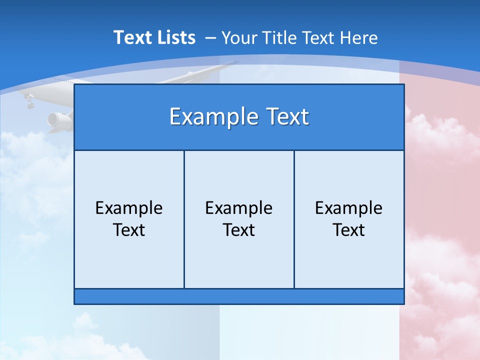 Journey Takeoff Air PowerPoint Template