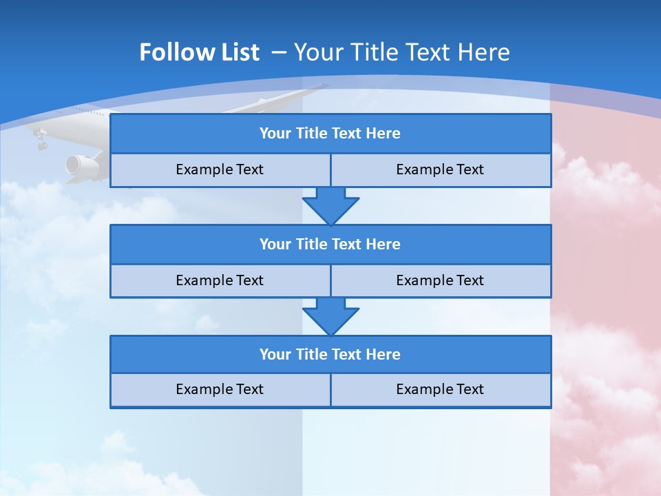 Journey Takeoff Air PowerPoint Template