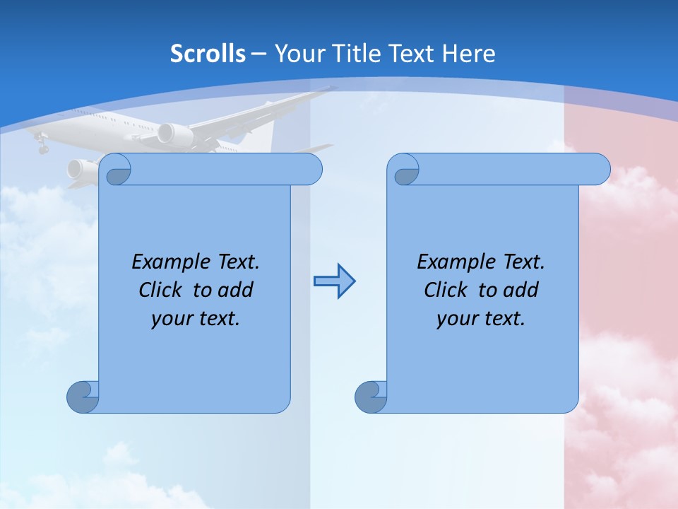 Journey Takeoff Air PowerPoint Template
