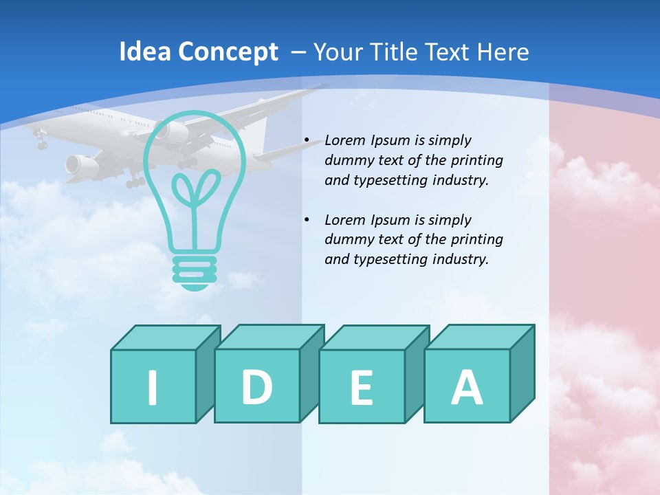 Journey Takeoff Air PowerPoint Template