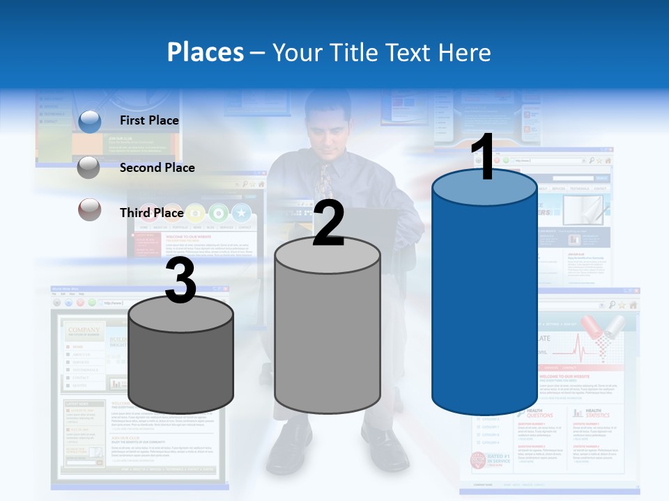 Surfing Page Homepage PowerPoint Template