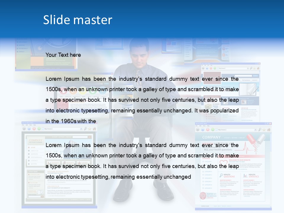 Surfing Page Homepage PowerPoint Template
