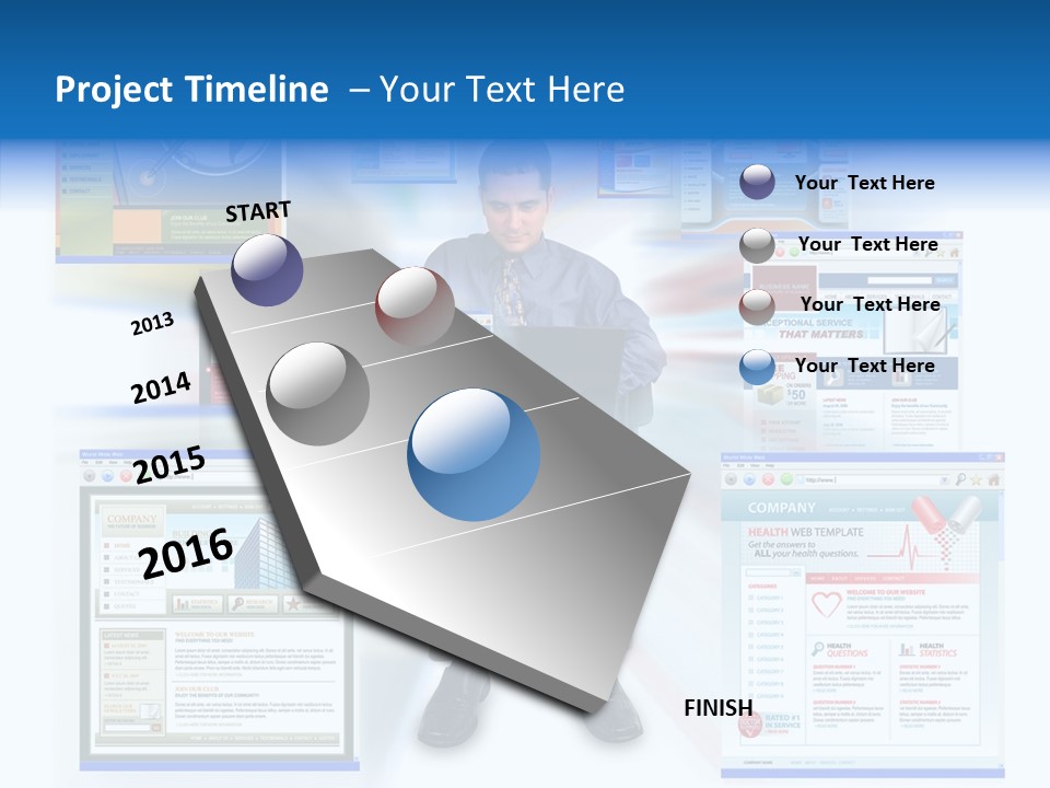 Surfing Page Homepage PowerPoint Template