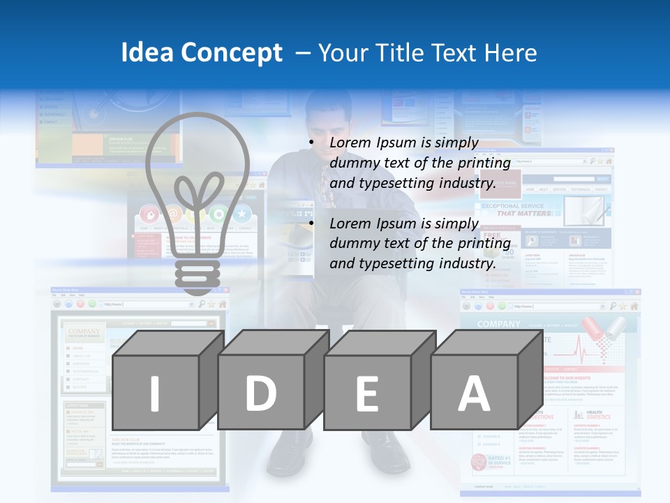 Surfing Page Homepage PowerPoint Template