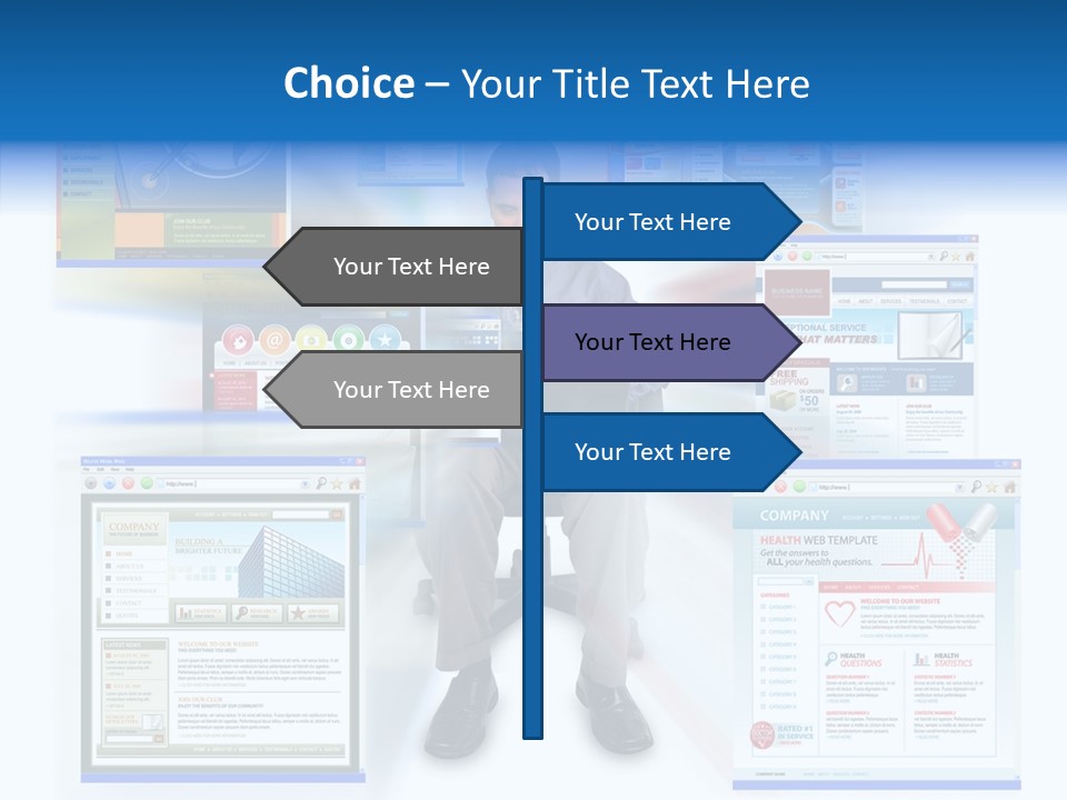 Surfing Page Homepage PowerPoint Template