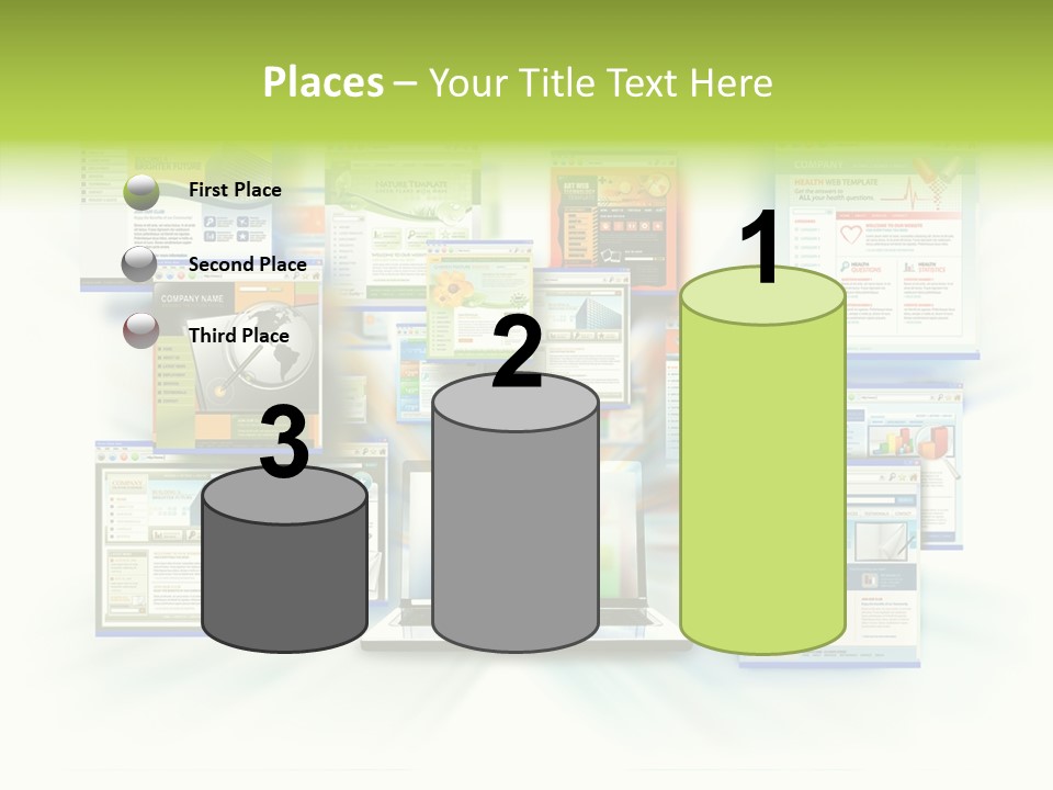 Speed Www Laptop PowerPoint Template