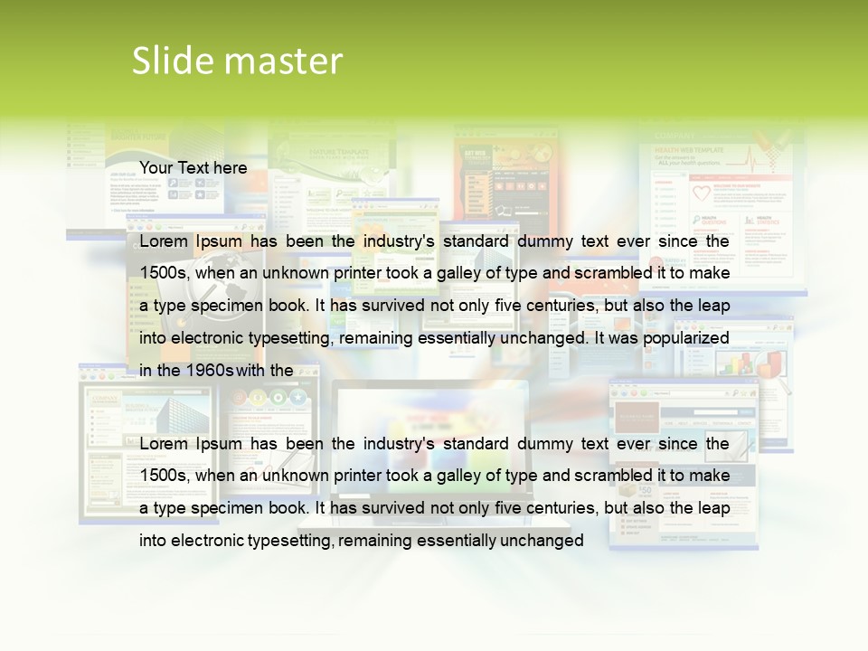 Speed Www Laptop PowerPoint Template