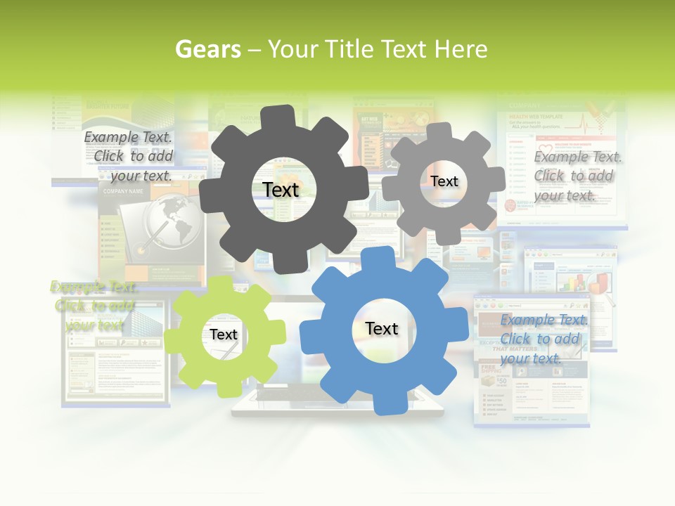 Speed Www Laptop PowerPoint Template