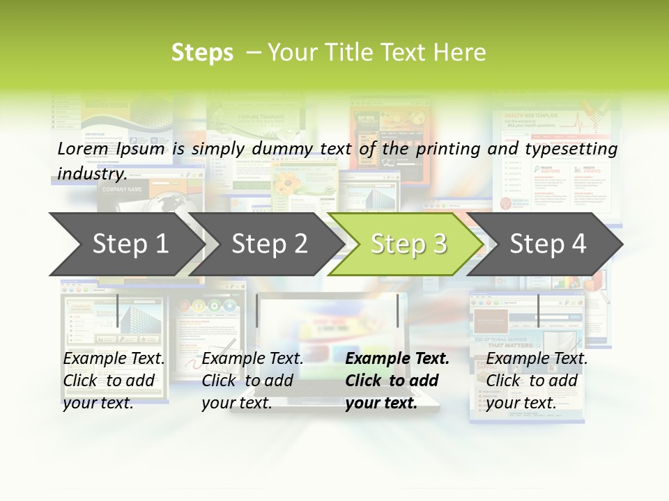 Speed Www Laptop PowerPoint Template