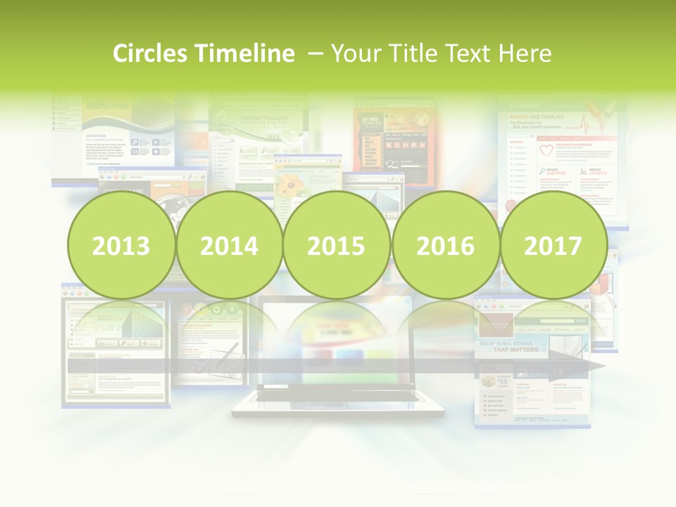 Speed Www Laptop PowerPoint Template