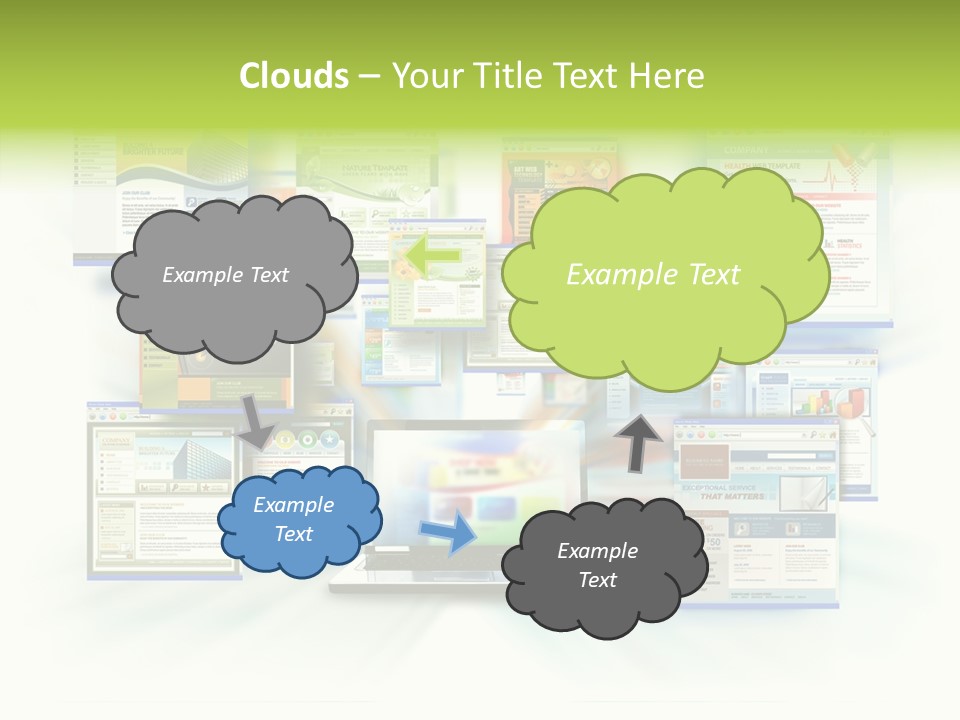 Speed Www Laptop PowerPoint Template