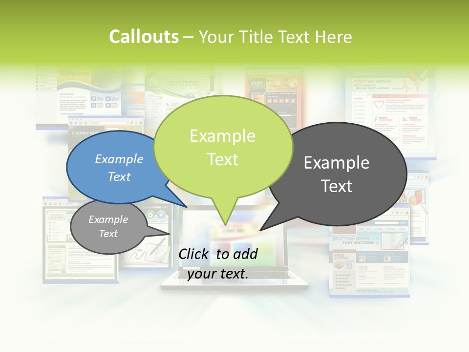 Speed Www Laptop PowerPoint Template