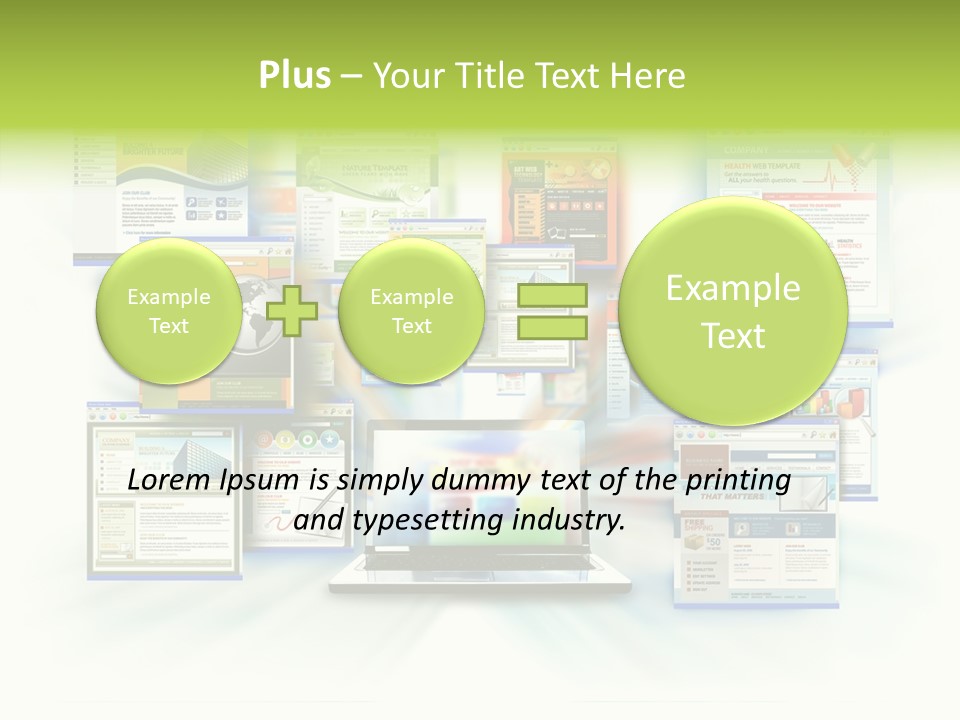 Speed Www Laptop PowerPoint Template