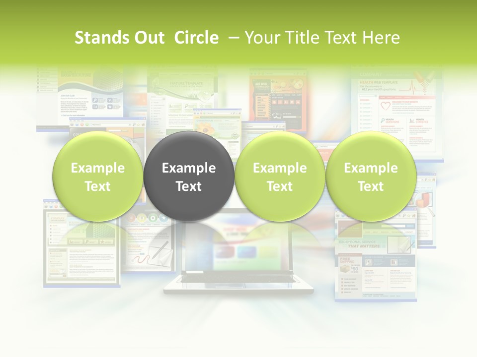 Speed Www Laptop PowerPoint Template